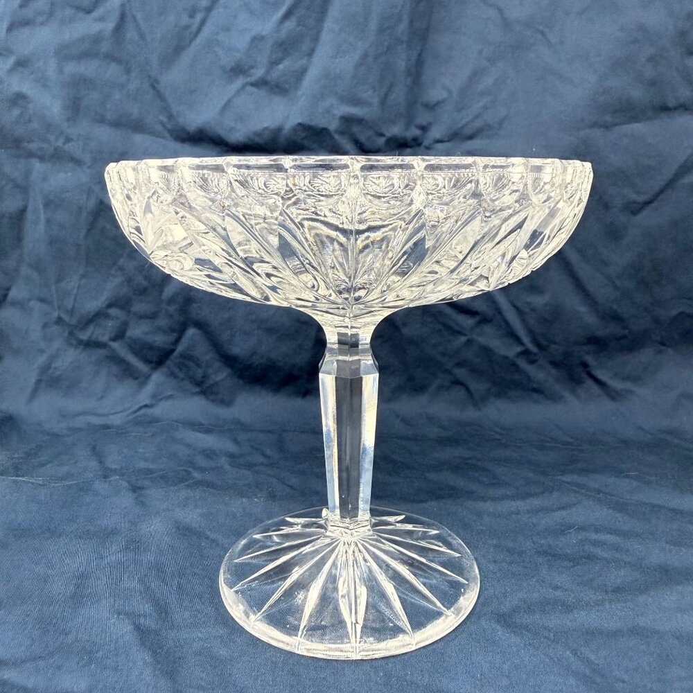 Antique American Brilliant Period Pressed Glass Compote Bowl - Picture 3 of 8